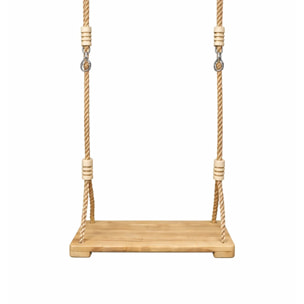 Balançoire en bois poutre métal 3 m Adulte SKYLER 2 - 3 personnes