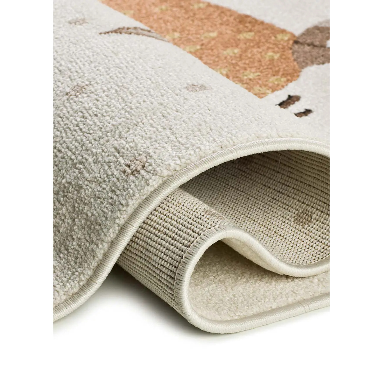 BEATS Alfombra infantil perros salchicha blanco, 120x170 cm