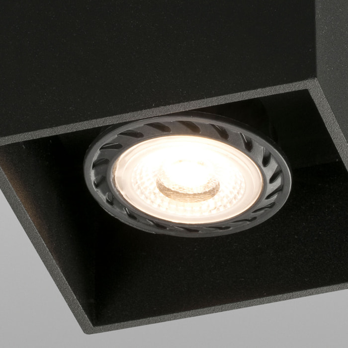 TECTO Plafonnier noire GU10