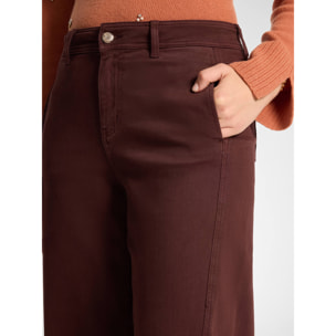 Elena Mirò - Pantalones de pierna ancha - Burgundy