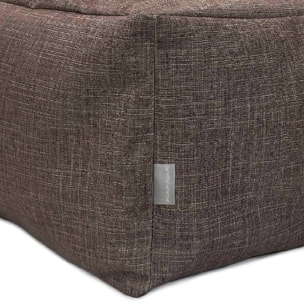 Puff desenfundable MAYA chocolate 50x50x25 cm. Disponible en varios colores