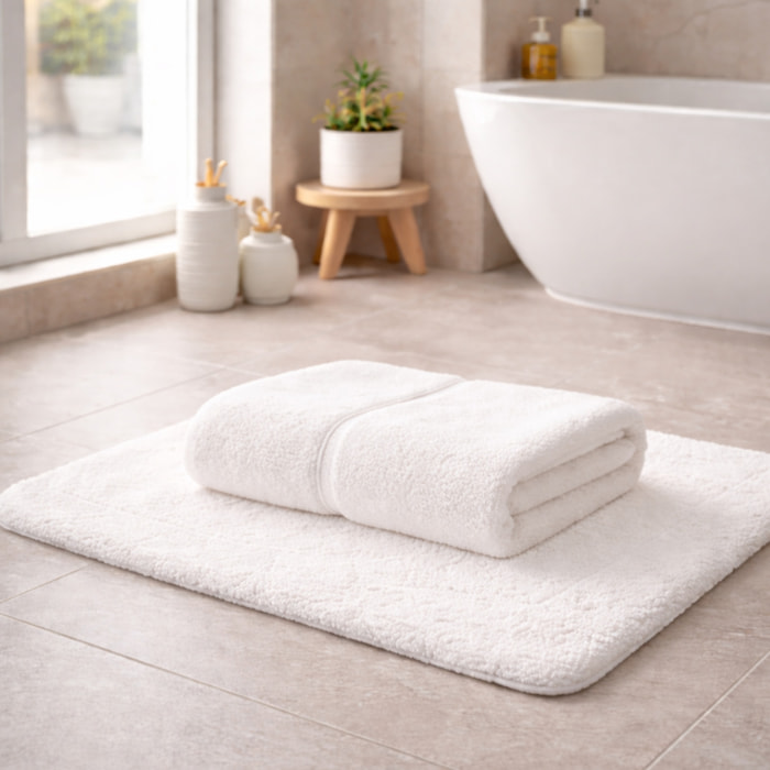 CASA MATTA Telo Bagno in Spugna di Puro Cotone 650 gr/mq_Avorio