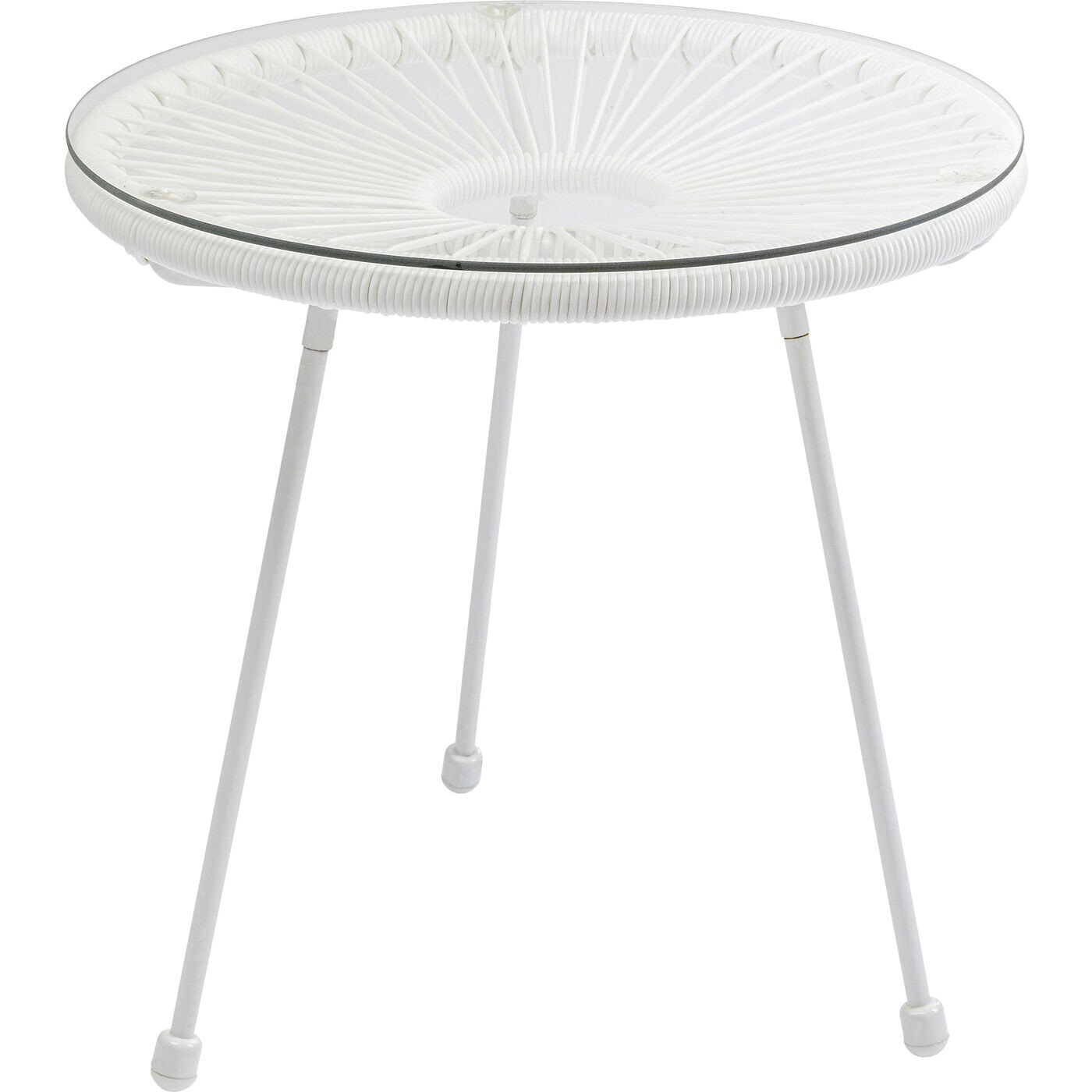 Table d'appoint Acapulco Mono blanche Kare Design