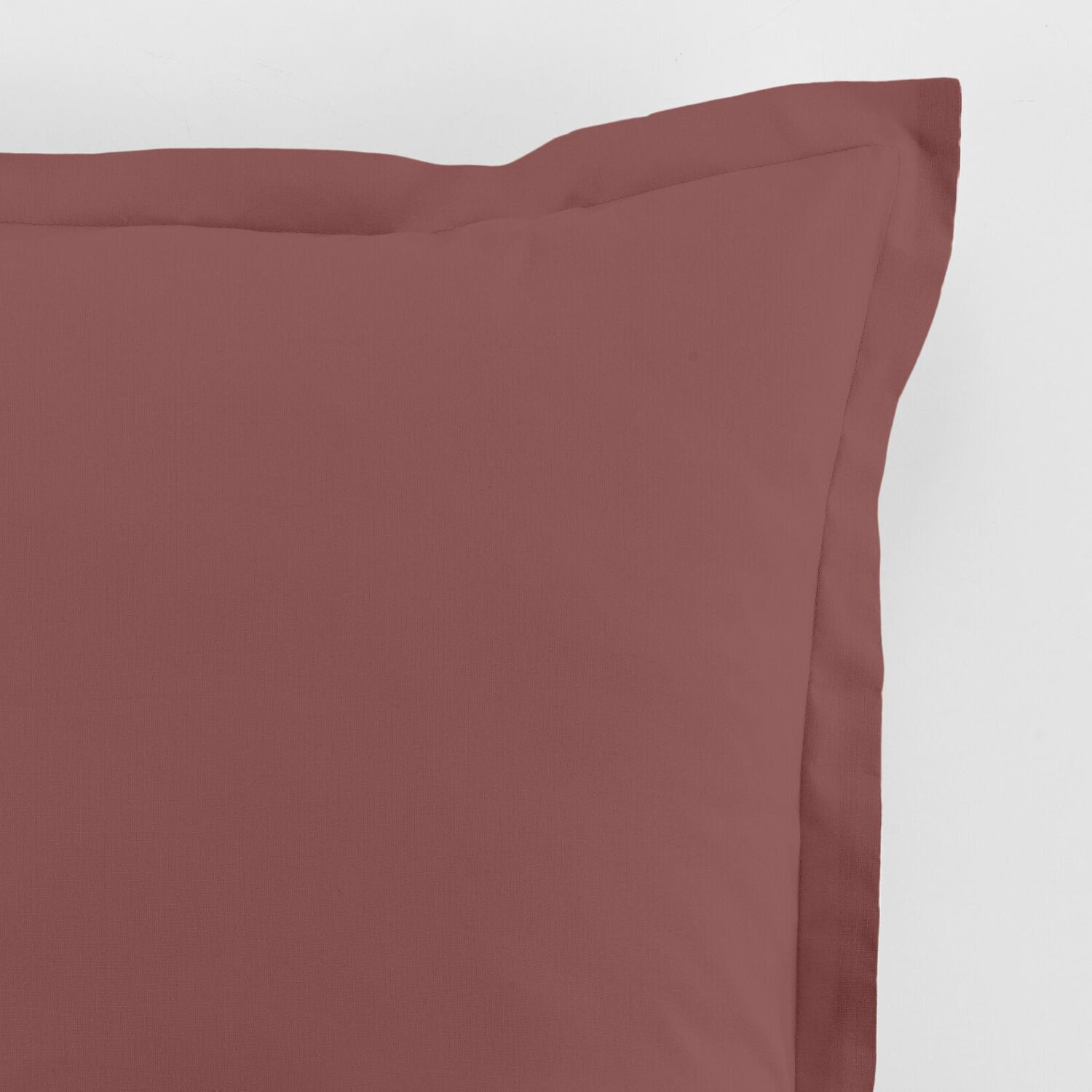Paire de taie d'oreiller 100%coton 57fils/2 tomette