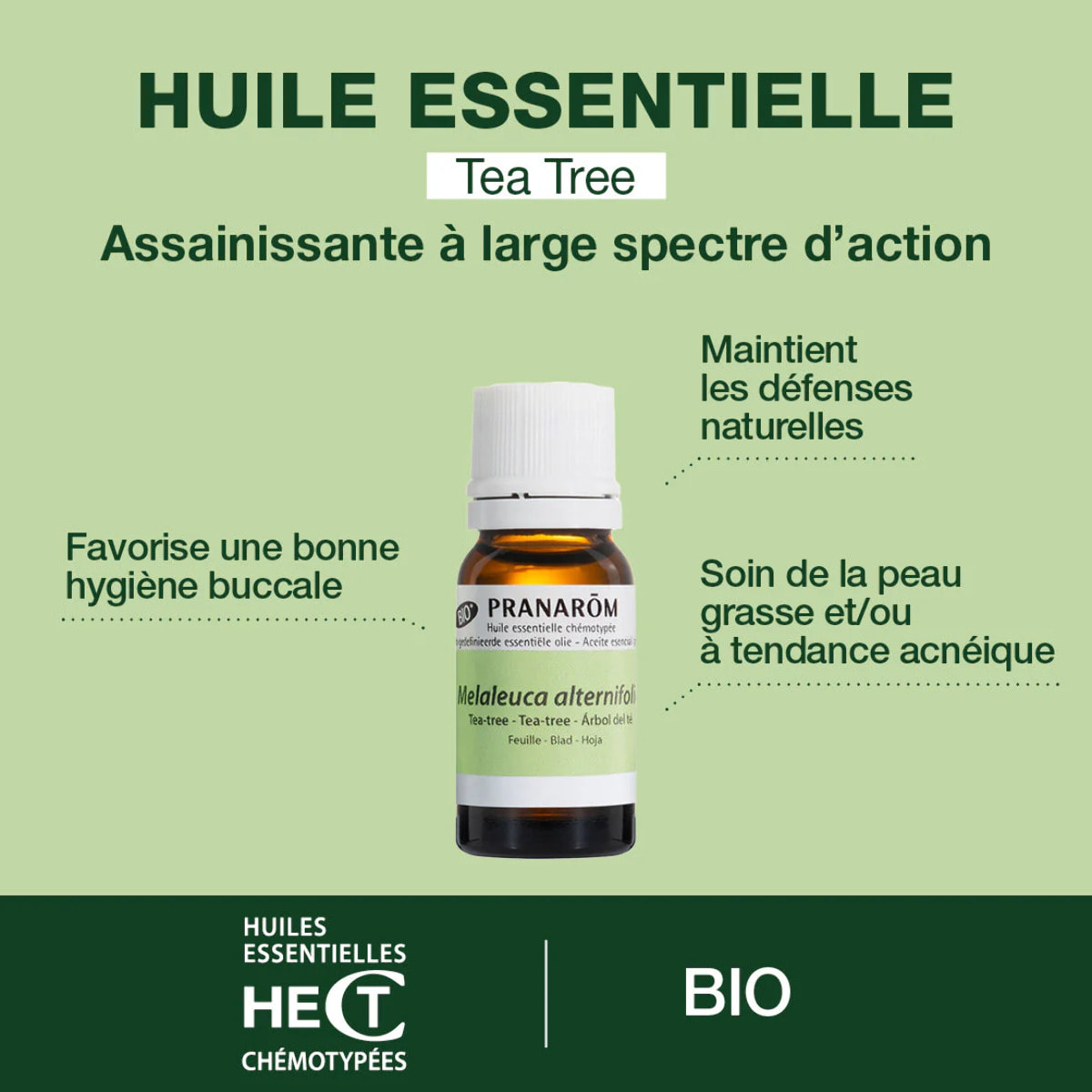 Pranarom - Huile Essentielle de Tea-tree - Bio - 10 ml