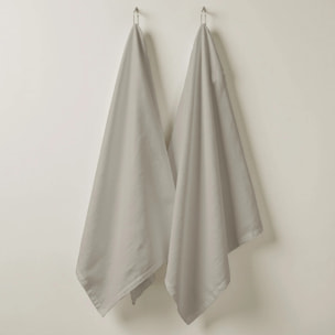 Lot de 2 torchons de cuisine 100% coton Harvard Cement