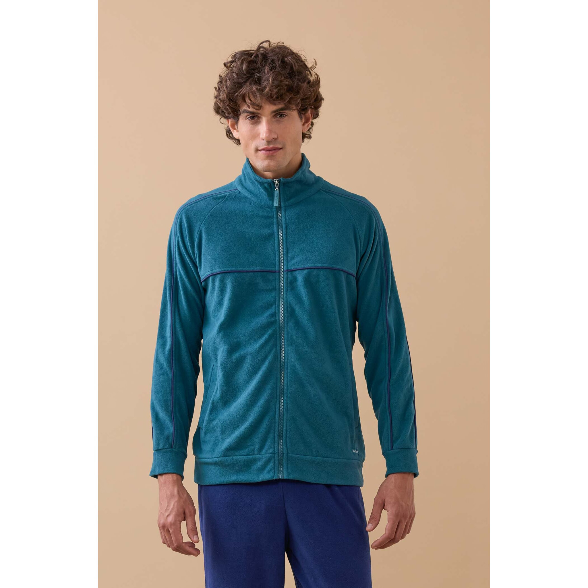 Pigiama uomo brooklyn in pile con zip Noidinotte