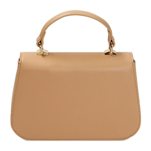 Minibolsa redonda color camel