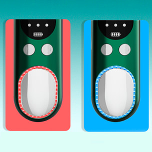 X9 Estrattore di punti neri con fototerapia ringiovanente, ultrasuoni e carica ionica.