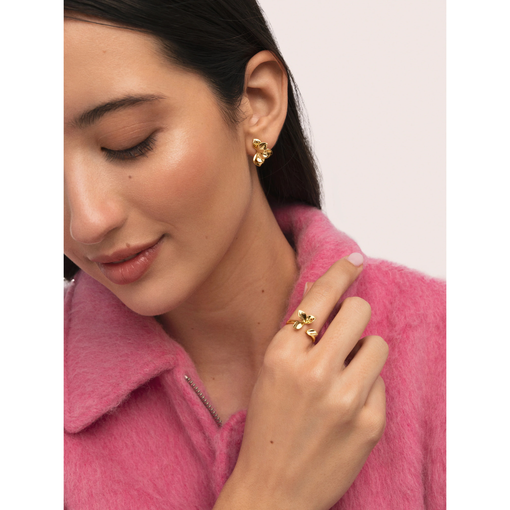 Anillo Zinnia Baño Oro