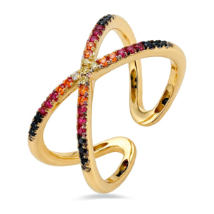 Anillo Zadra acabado oro amarillo 18k