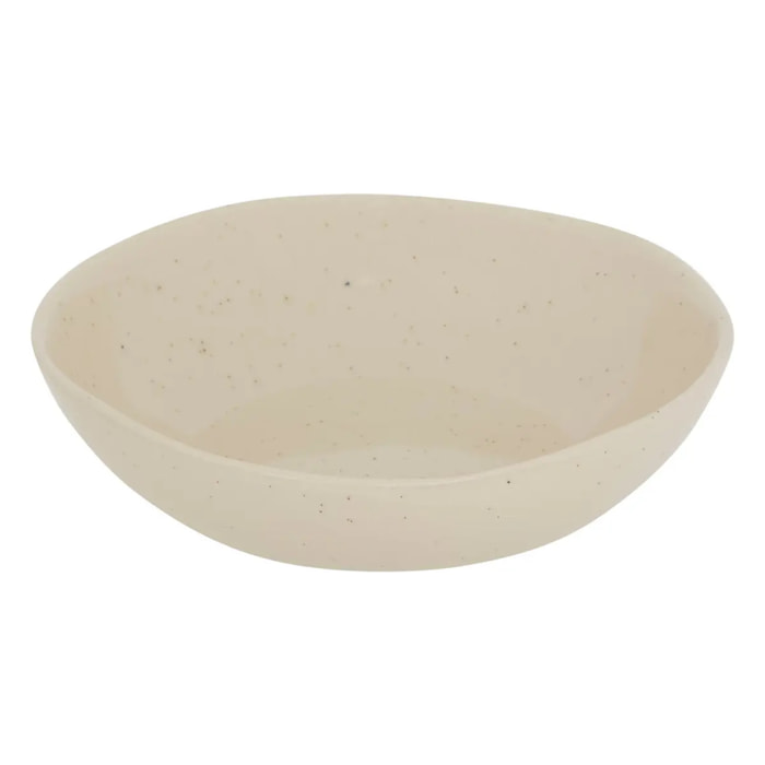 Assiette creuse Wonja crème L18,8xp18,5xH5,4cm