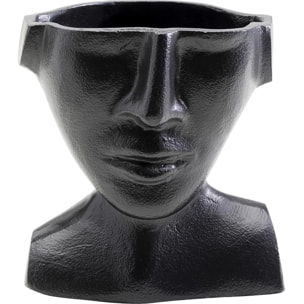 Vase Rostro visage noir 17cm Kare Design