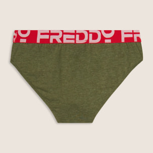 Slip Uomo con Elastico Jacquard Colorato e Maxi Logo