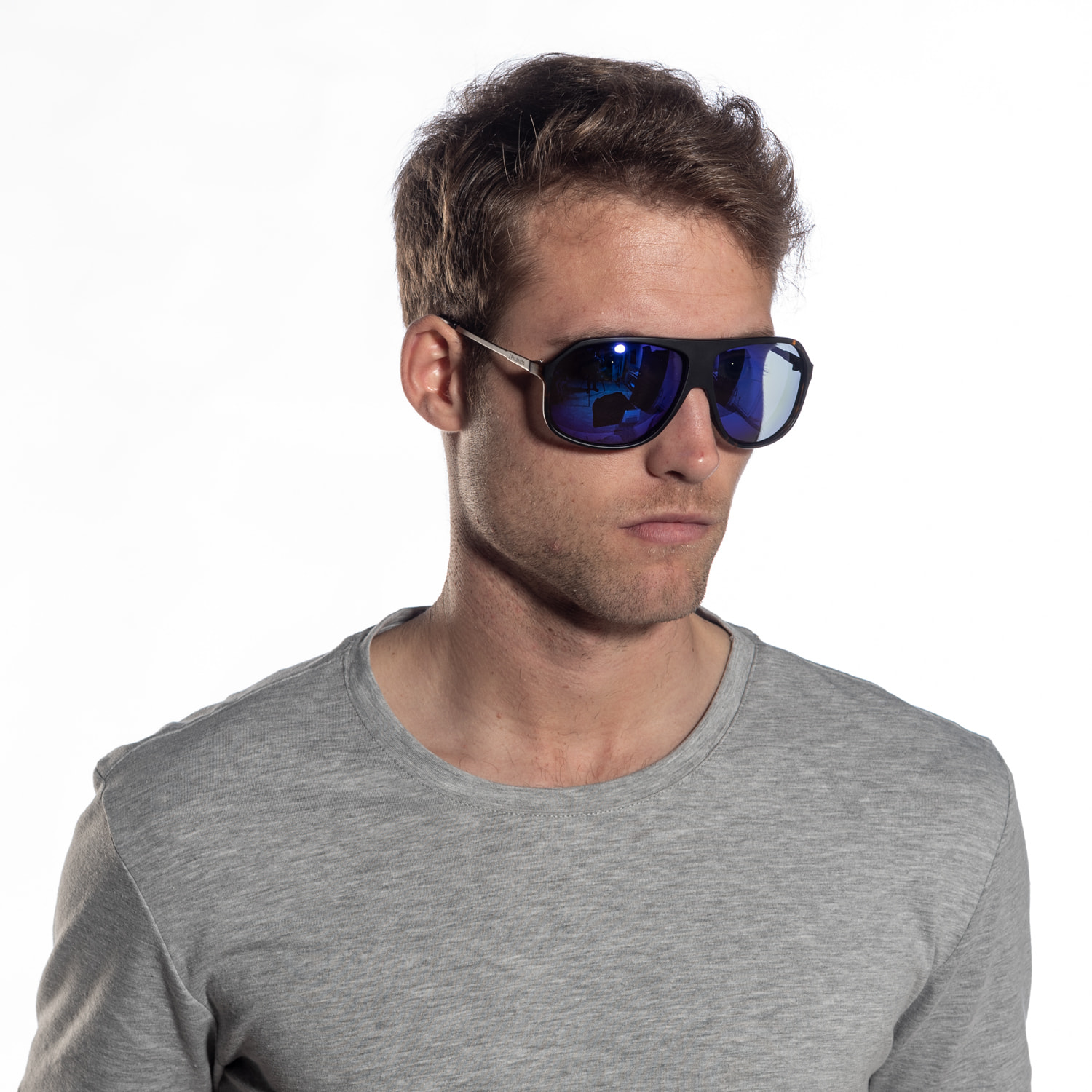Occhiali da sole OCEAN BAY - montatura opaca light tartarugata marrone e blu