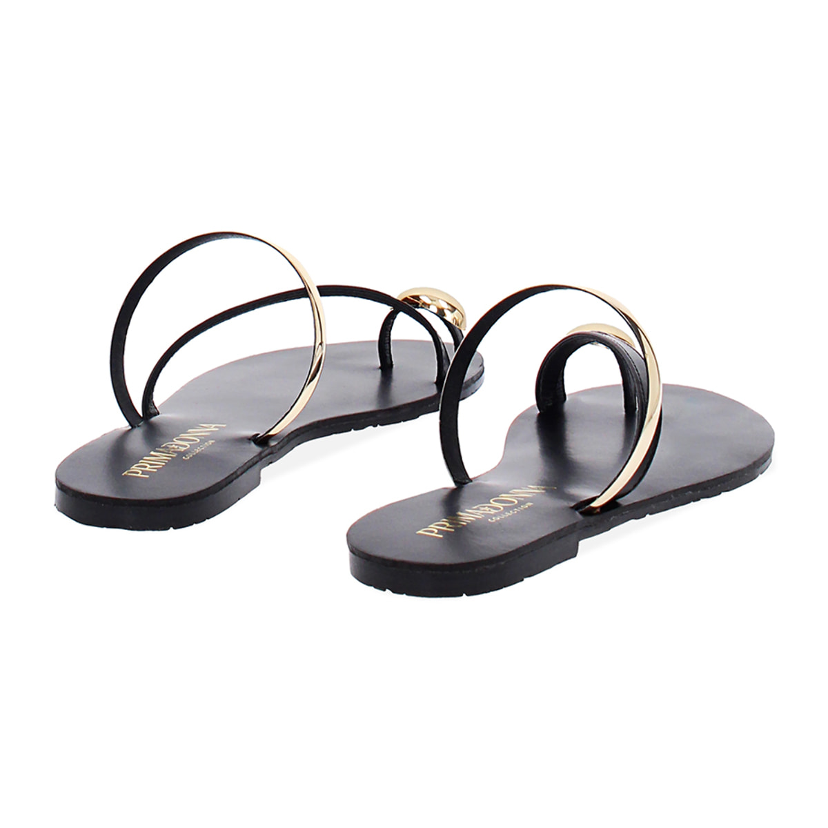 Sandalias planas mujer negras