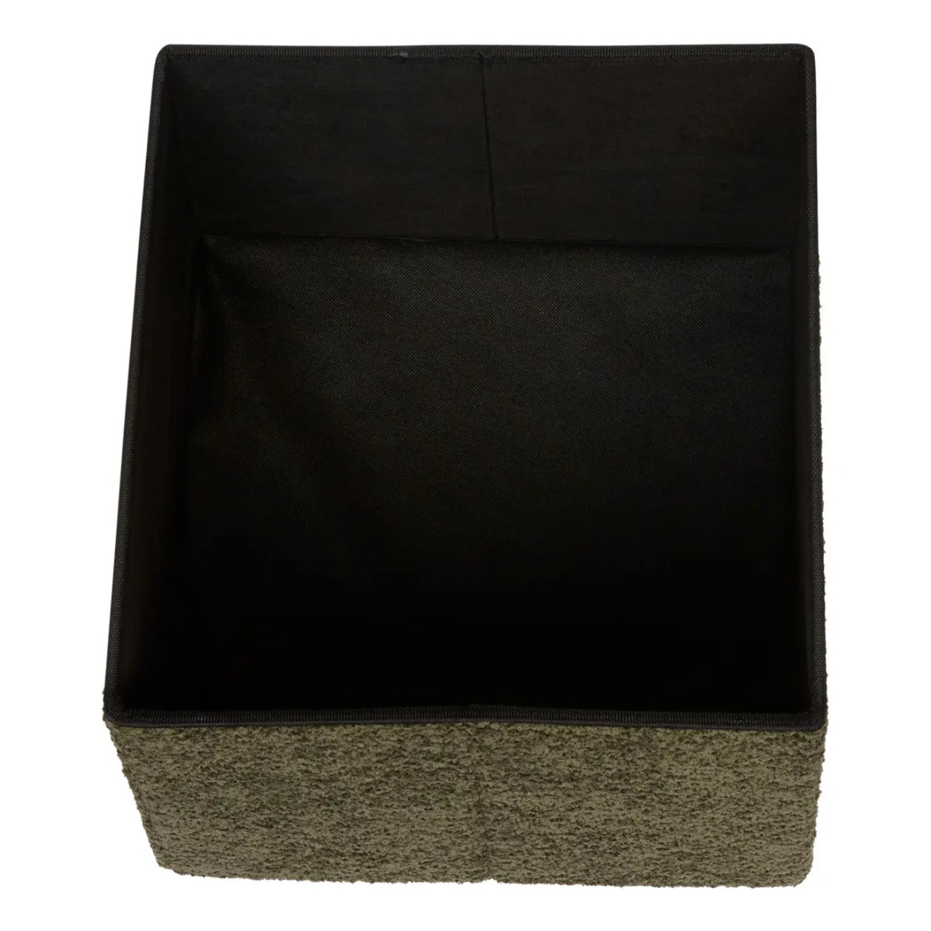 Pouf Pliable Coffre Soana Kaki 38x38cm