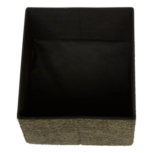 Pouf Pliable Coffre Soana Kaki 38x38cm