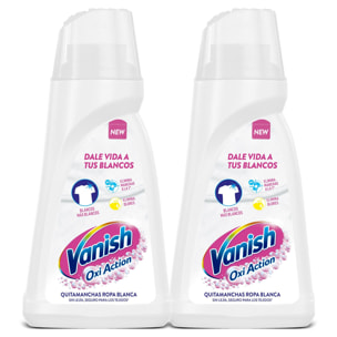 Quitamanchas para la ropa blanca Vanish Oxi Action Gel 1,8L (2x900ml)