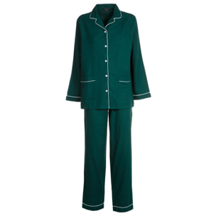PIGIAMA DONNA in flanella verde