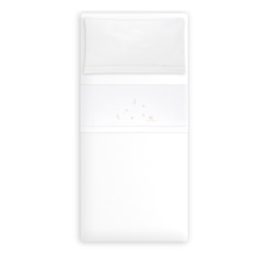 Triptico Coche 100% Alg Don Algodon Estrellas Luna Bco/Beig