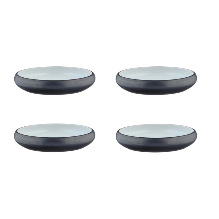 Assiette creuse GOURMET Ø21,5cm - 4 pièces - Onyx