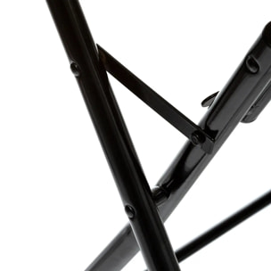 Table pliante 2 places effet bois