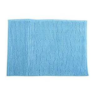 Tapis de bain Microfibre CHENILLE Bleu Ciel MSV
