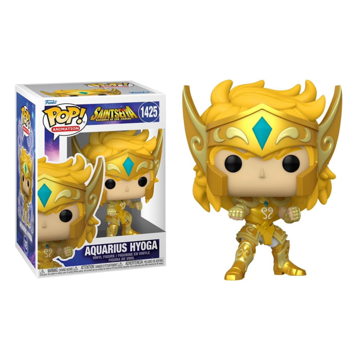 Saint Seiya Funko POP Vinile Figura Aquarius Hyoga Gold 9 cm