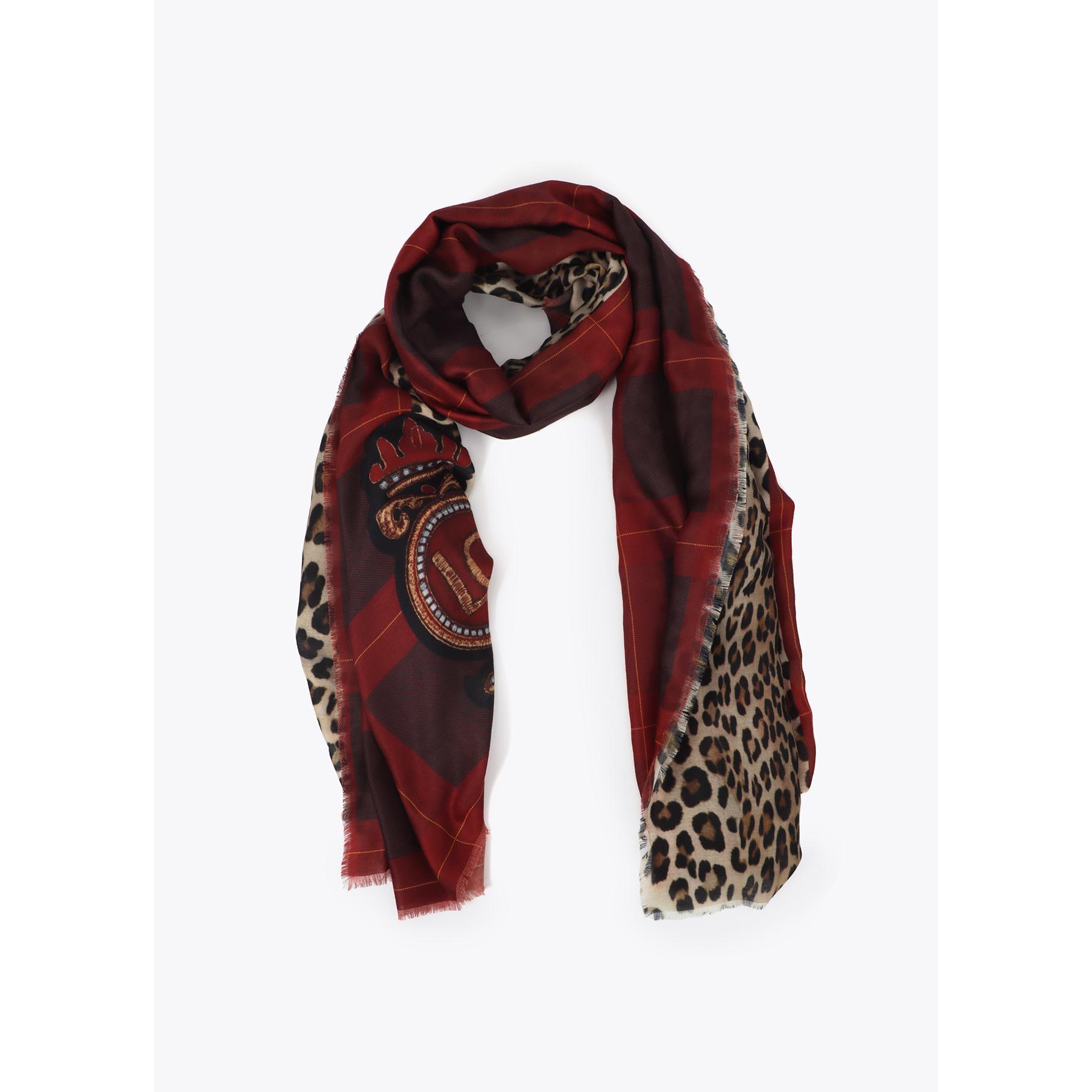 Foulard stampa animale e tartan