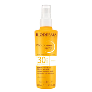 Photoderm - Spray Solaire Hydratant Invisible - Peaux Sensibles - SPF30 200 ml