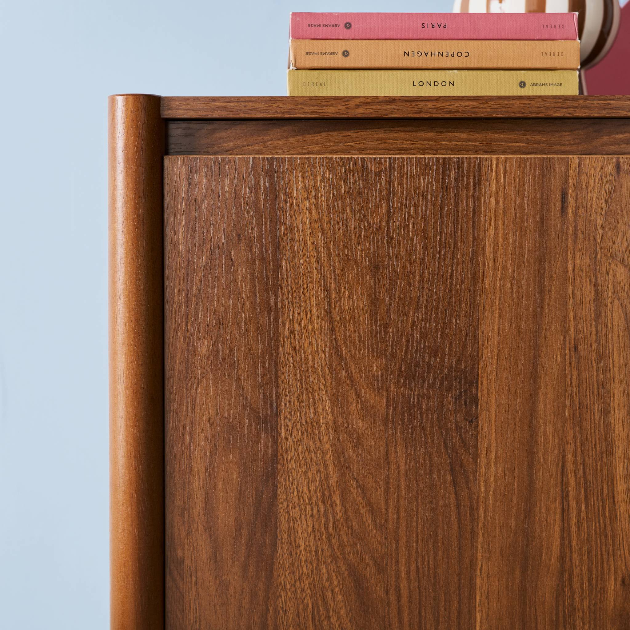 Buffet décor bois 2 portes 80cm HARMONY