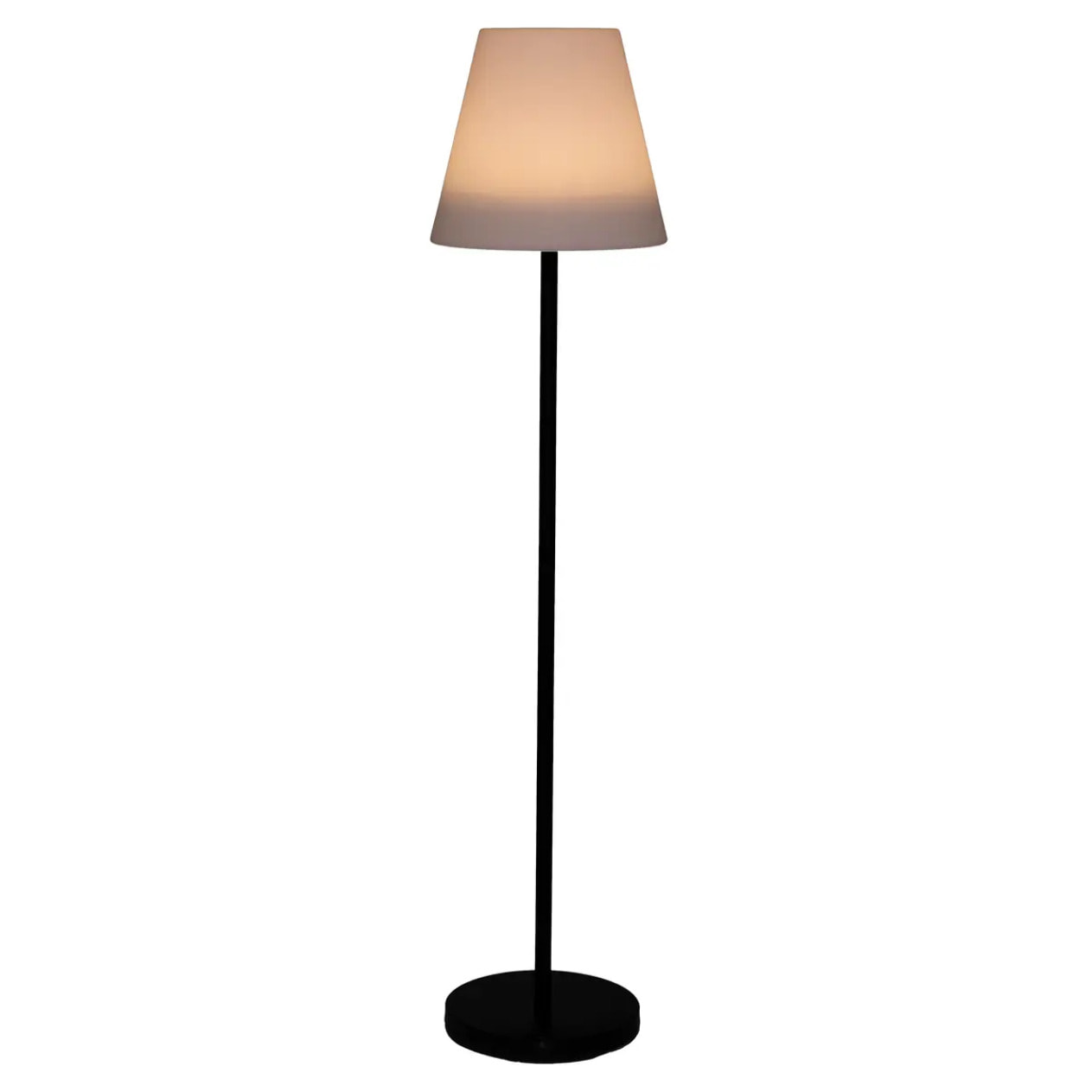 Lampadaire d'extérieur "Rony" - blanc - métal  H150 cm