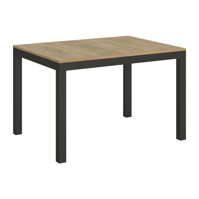 Mesa extensible 90x120/224 cm Everyday Evolution Roble Natural estructura Antracita