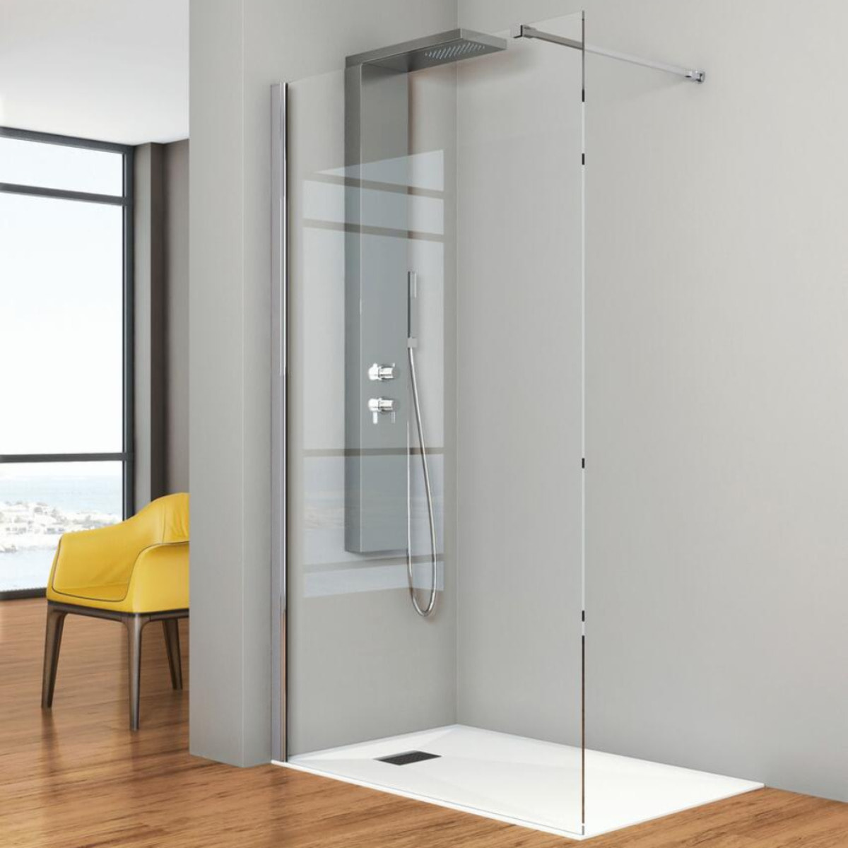 Paroi de douche 120 x 200 KINEDO Kinestyle solo walk-in