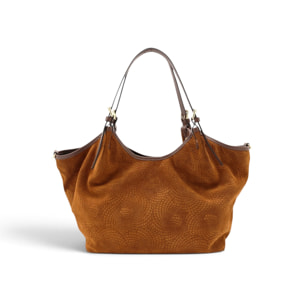 Borsa a Spalla Cheval Firenze Savanah Suede Cuoio