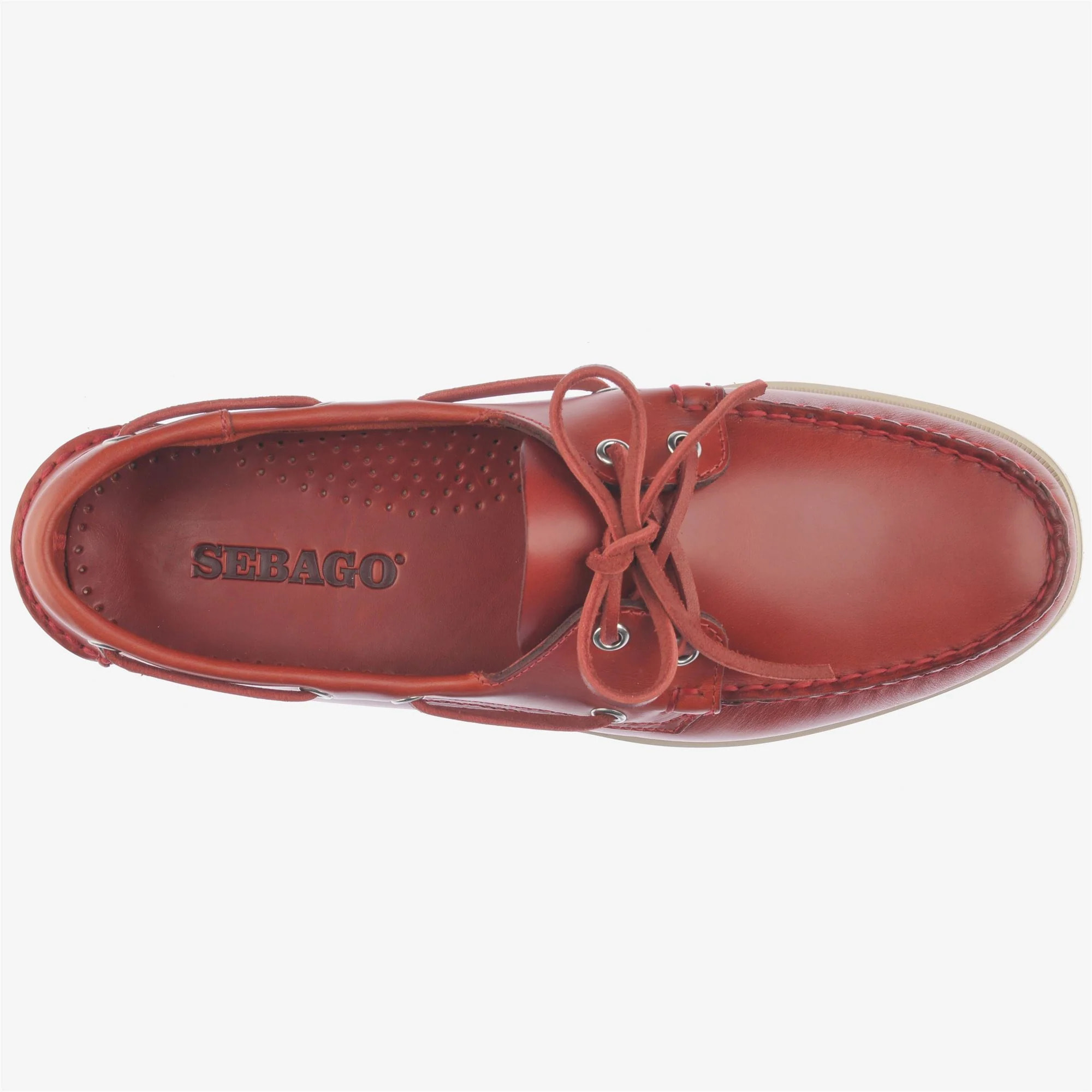 Sebago - Docksides Uomo Rosso - Docksides Portland Waxed