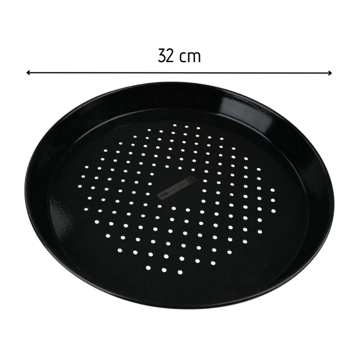 Plaque à pizza perforée ronde four et barbecue 32 cm FM Professional Barbecue