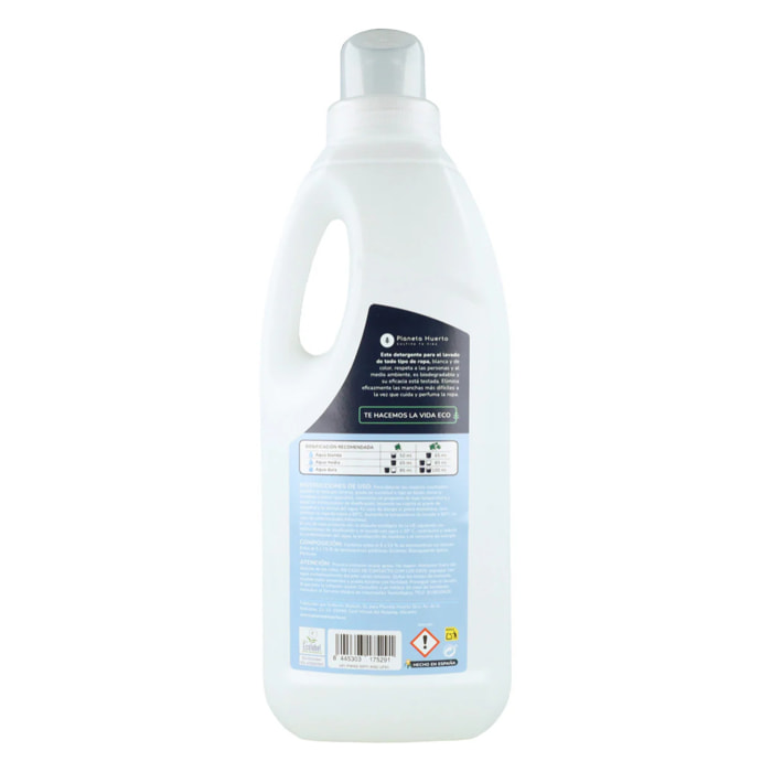 Detergente Líquido Ropa ECO Aroma natural a ropa limpia Planeta Huerto   1,5 Litros