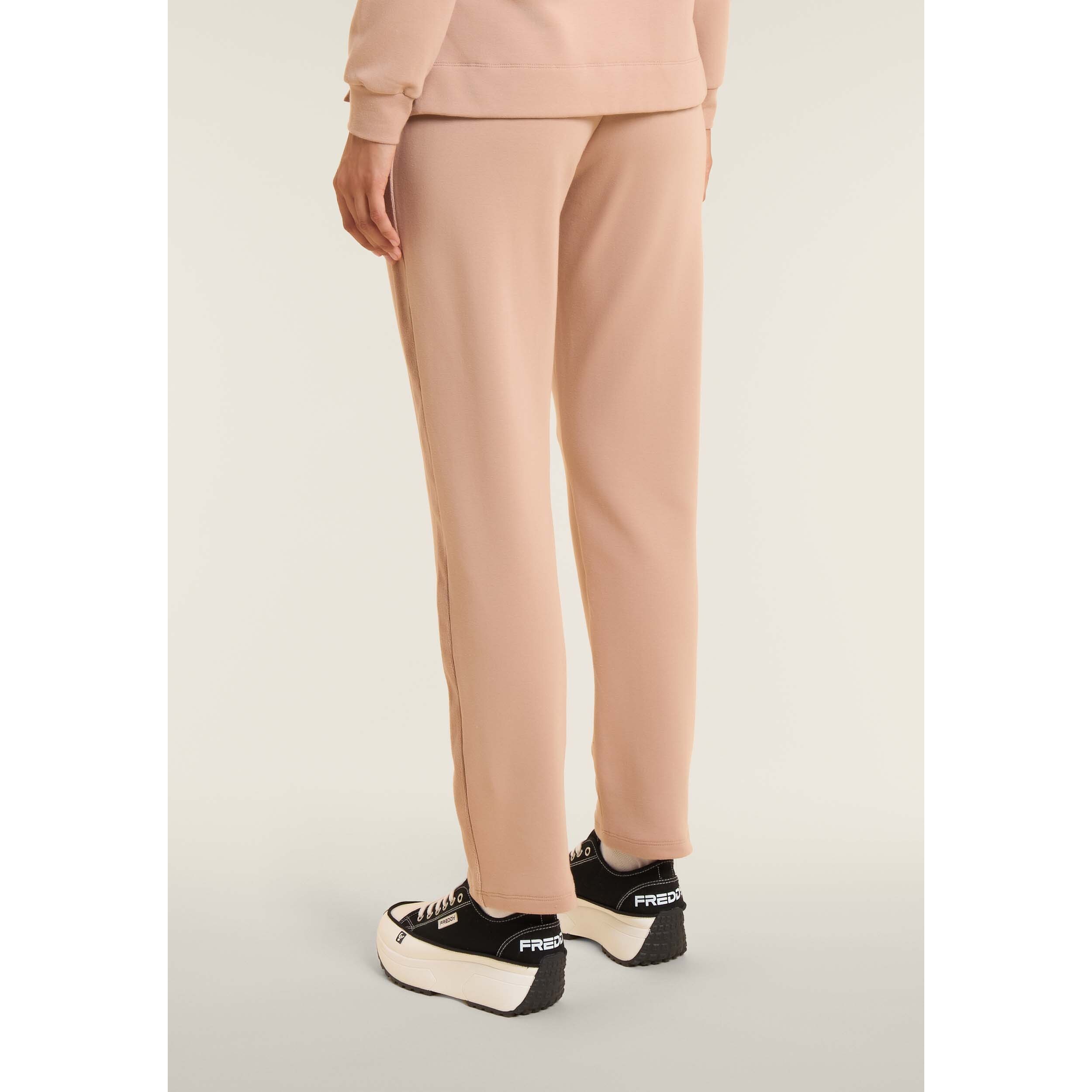 Pantaloni sportivi da donna con inserto in velluto