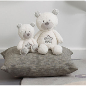 Doudou Ours en polyester blanc