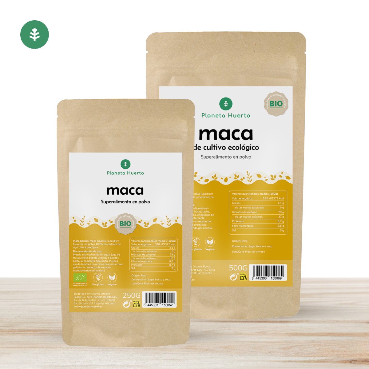 PLANETA HUERTO | Maca Negra BIO  150 Cápsulas - Potente Estimulante para Energía y Salud Hormonal