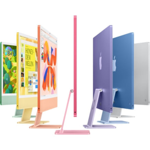 Ordinateur Apple IMAC 24" Ecran Retina 4,5K Puce M4 CPU 10 / GPU 10 coeurs Mémoire RAM 24Go Stockage 512Go SSD Argent