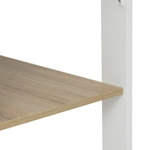 Table de bar 2 places Eat up blanc et bois