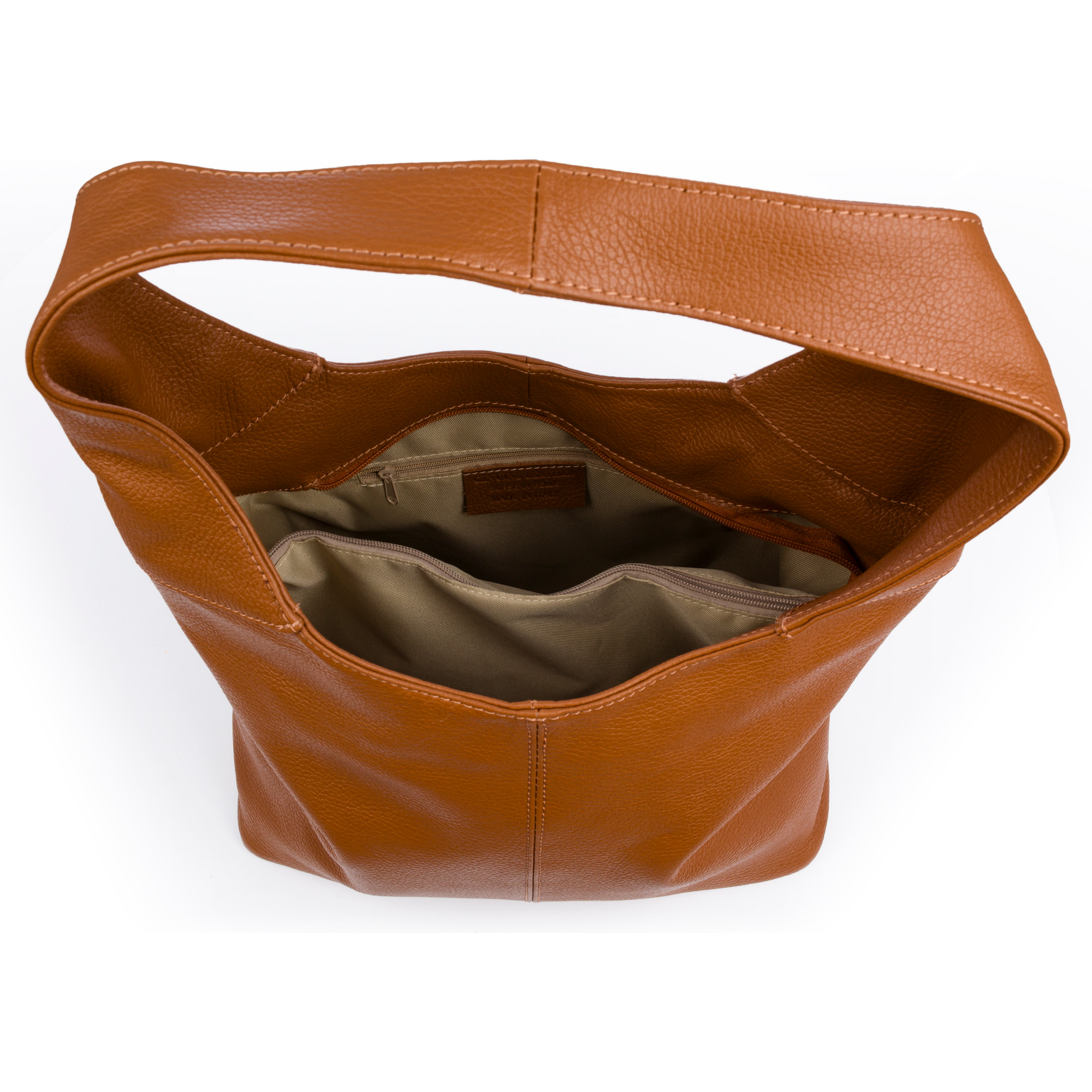 Bedonia Borsa a spalla Donna. Pelle autentica Dollaro.