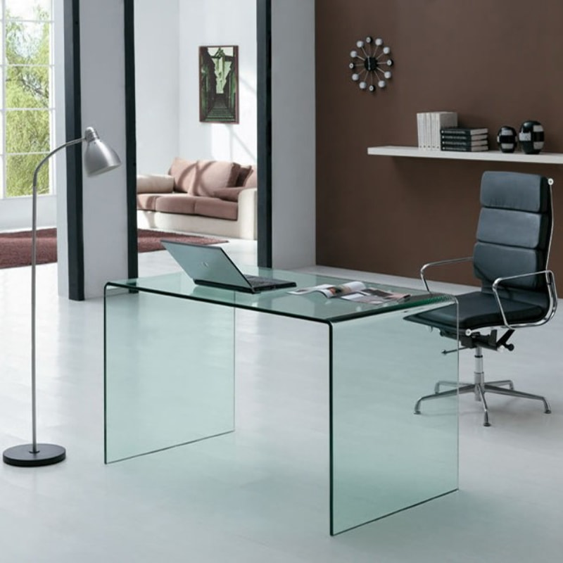 Scrittoio Office Glassy 100x60x75 lati chiusi