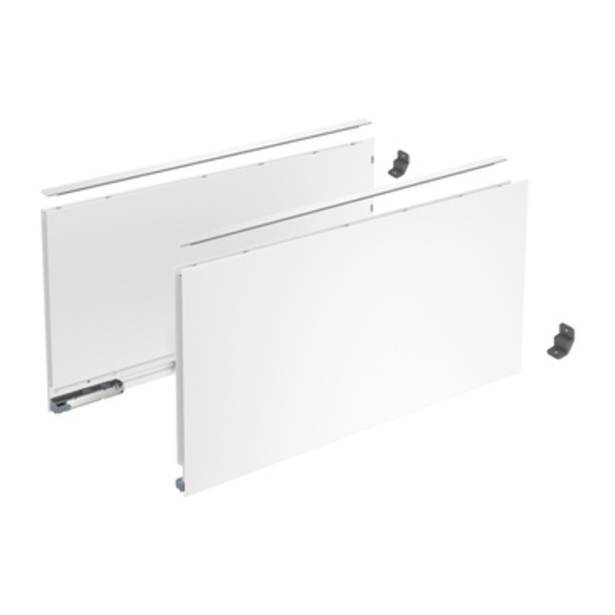 Profilé latéral de tiroir AvanTech YOU, hauteur 251 mm x NL 350 mm, Blanc, gauche et droite - HETTICH - 9353410