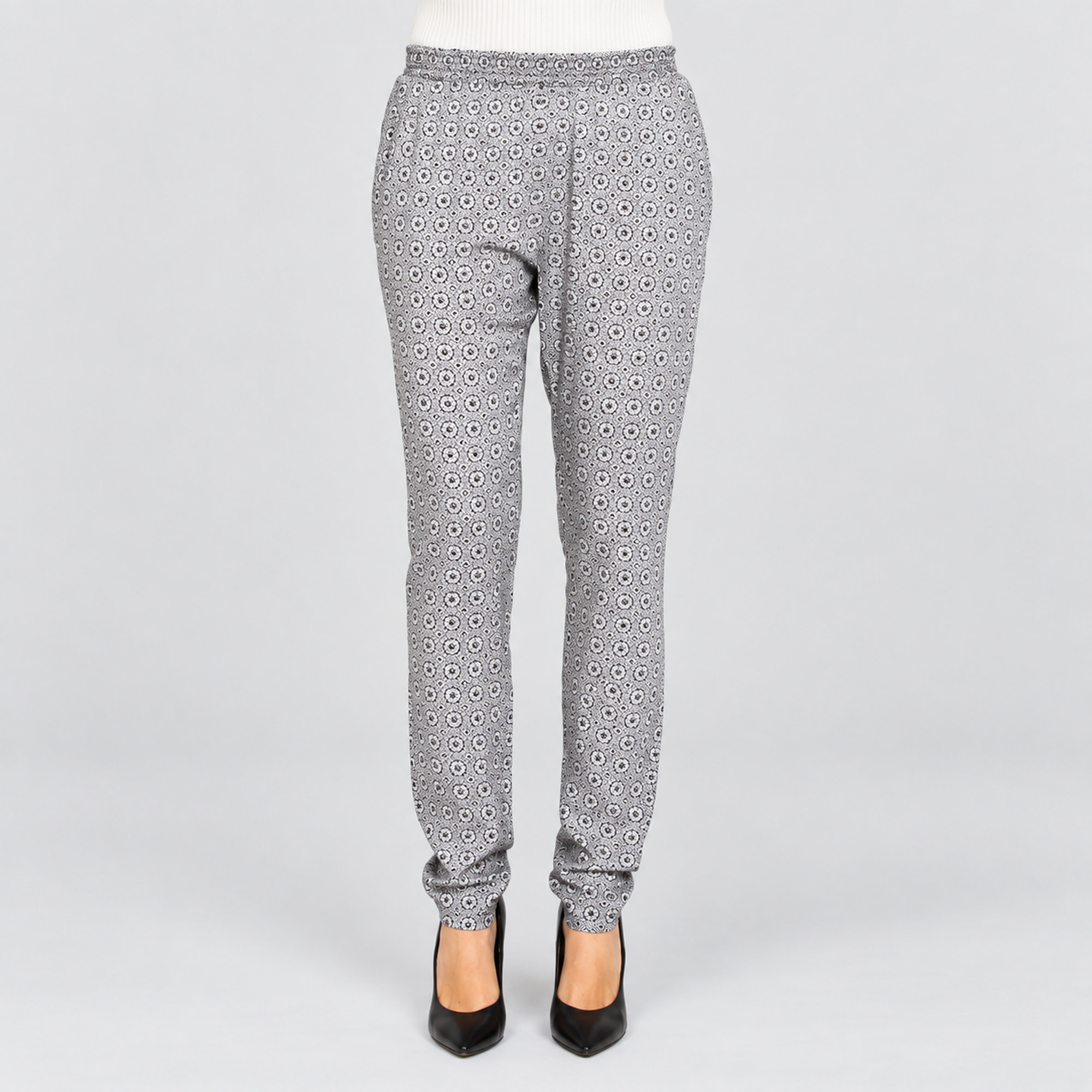 PANTALONE FLUIDO. MOD T771. Vita regolare e gamba regolare
