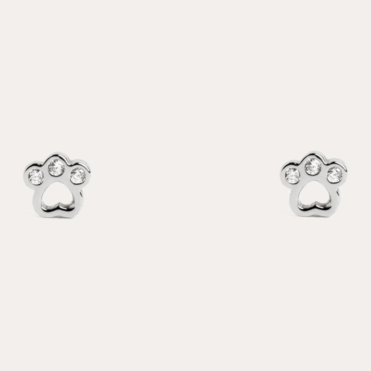 Pendientes Kids Paw Plata