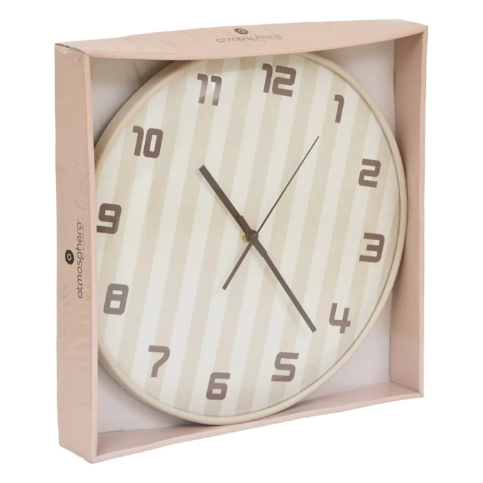 Horloge Larry D.36cm beige